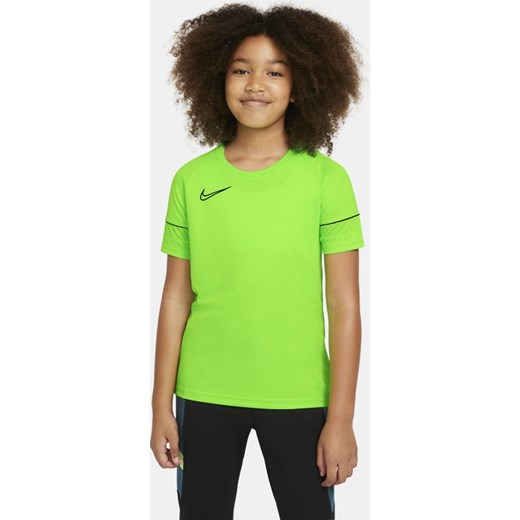 Koszulka piłkarska z krótkim rękawem dla dużych dzieci Nike Dri-FIT Academy - Zieleń Nike L Nike poland