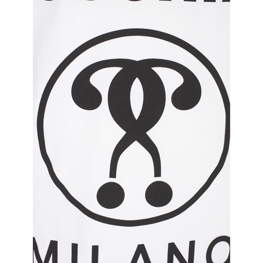 T-shirt męski Moschino z krótkimi rękawami z napisem 