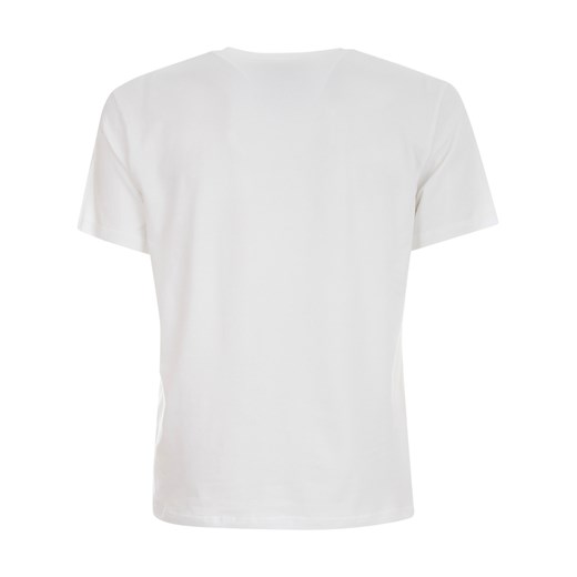 T-shirt męski Moschino jerseyowy z krótkimi rękawami z napisem 
