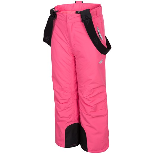 Spodnie narciarskie dla małych dzieci (dziewcząt) JSPDN301 - fuksja  4F promocyjna cena