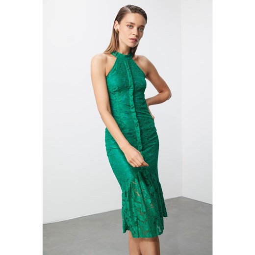 Trendyol Green Lace Dress Trendyol 34 Factcool