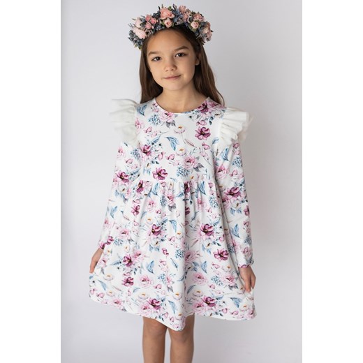 Sukienka dziewczęca Myprincess / Lily Grey z bawełny w kwiaty wiosenna 