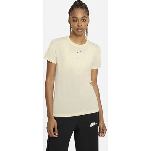 Bluzka damska Nike z krótkim rękawem wiosenna z okrągłym dekoltem 