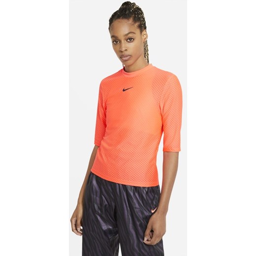 Damska koszulka Nike Sportswear Icon Clash - Pomarańczowy Nike L Nike poland