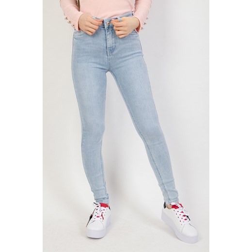 Jasne spodnie jeansowe z wyższym stanem Olika XL olika.com.pl