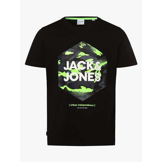 Jack & Jones t-shirt męski wielokolorowy wiosenny z krótkim rękawem 