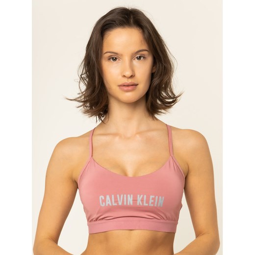 Calvin Klein Performance Biustonosz top Low Support Bra 00GWH9K114 Różowy XS wyprzedaż MODIVO