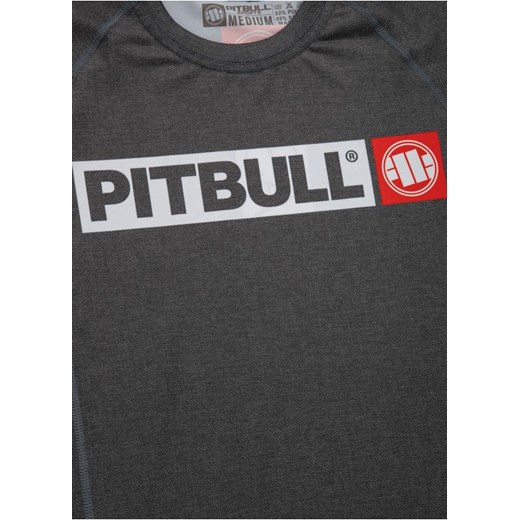 T-shirt męski Pit Bull z napisami z krótkim rękawem 