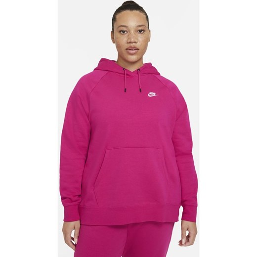 Różowa bluza damska Nike krótka sportowa 