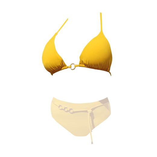 Musztardowe bikini góra kostiumu plażowego FLG05 Feba XS (34) Feba