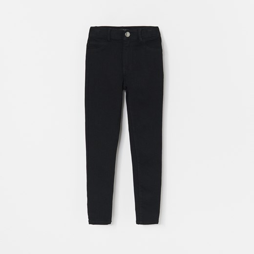 Reserved - Spodnie jeansowe skinny fit - Czarny Reserved 146 okazyjna cena Reserved