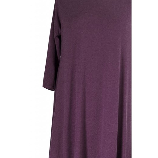 Sukienka mini asymetryczna z długim rękawem z wiskozy 