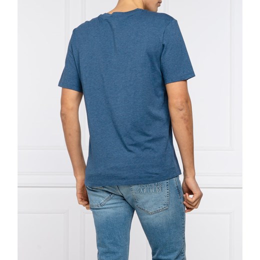 T-shirt męski Hugo Boss na wiosnę niebieski z krótkim rękawem 