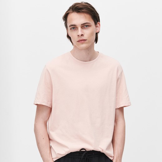 Reserved - T-shirt basic - Różowy Reserved XXL wyprzedaż Reserved