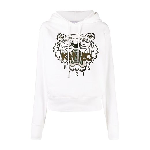 Bluza damska Kenzo bawełniana biała jesienna krótka