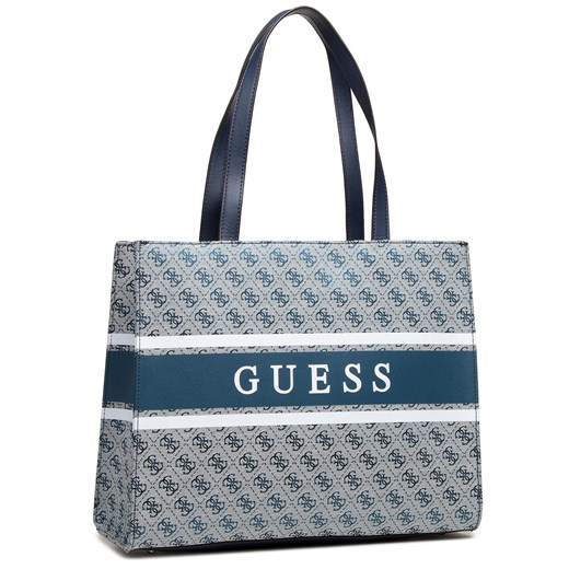 Shopper bag Guess bez dodatków wielokolorowa duża 
