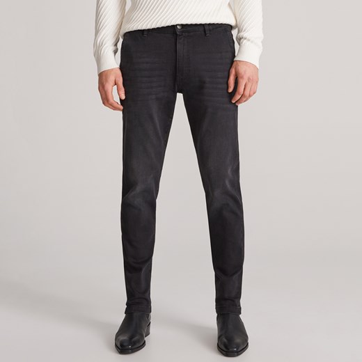 Reserved - Spodnie jeansowe slim - Czarny Reserved 34/34 Reserved