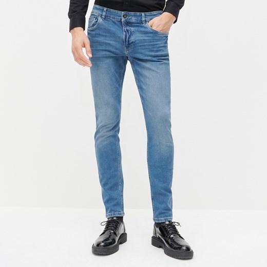 Reserved - Jeansowe spodnie slim fit - Niebieski Reserved 31 wyprzedaż Reserved