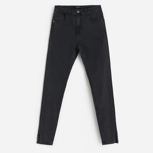 Reserved - Jeansy z bawełny organicznej - Czarny Reserved 38 wyprzedaż Reserved