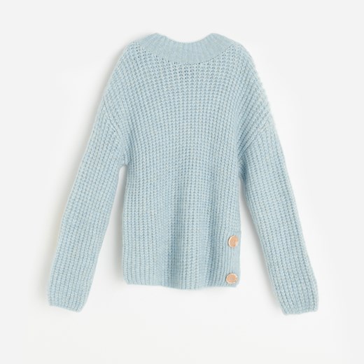 Reserved - Sweter o grubym splocie - Niebieski Reserved S okazyjna cena Reserved