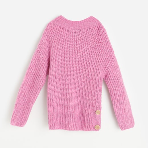 Reserved - Sweter o grubym splocie - Różowy Reserved M okazyjna cena Reserved