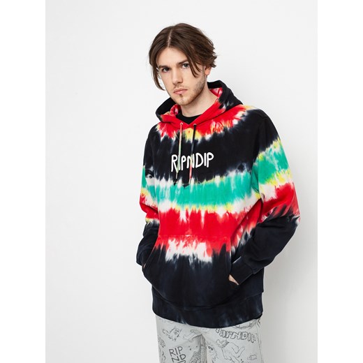 Bluza z kapturem RipNDip Rubber Logo HD (tie dye) M SUPERSKLEP