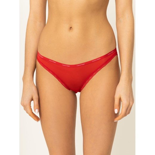 Calvin Klein Underwear Figi klasyczne Bottoms Up 0000D3447E Czerwony Calvin Klein Underwear XS okazyjna cena MODIVO