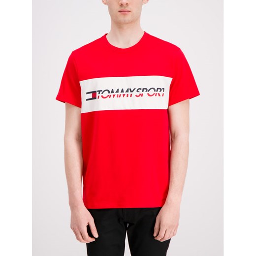 TOMMY HILFIGER T-Shirt Logo Driver S20S200082 Czerwony Regular Fit Tommy Hilfiger XL MODIVO okazja