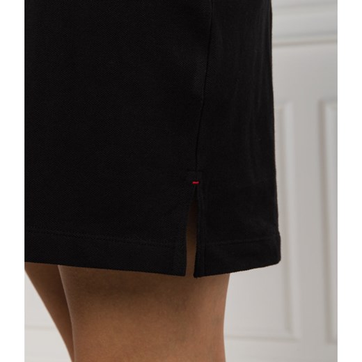 Tommy Hilfiger sukienka czarna mini z krótkimi rękawami 