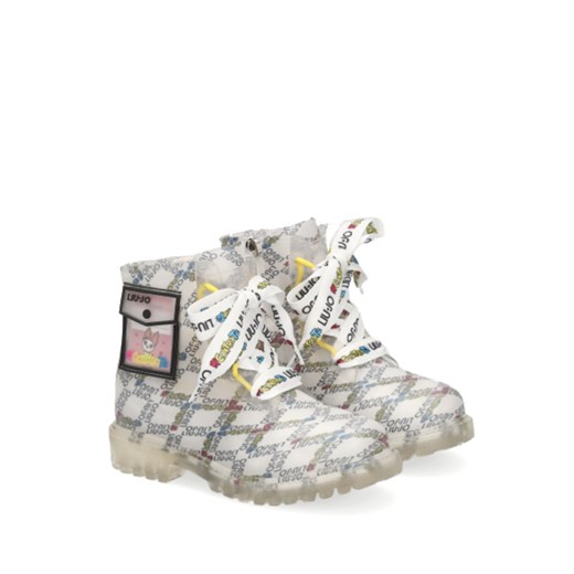 Buty zimowe dziecięce Liu Jo wielokolorowe trapery sznurowane 