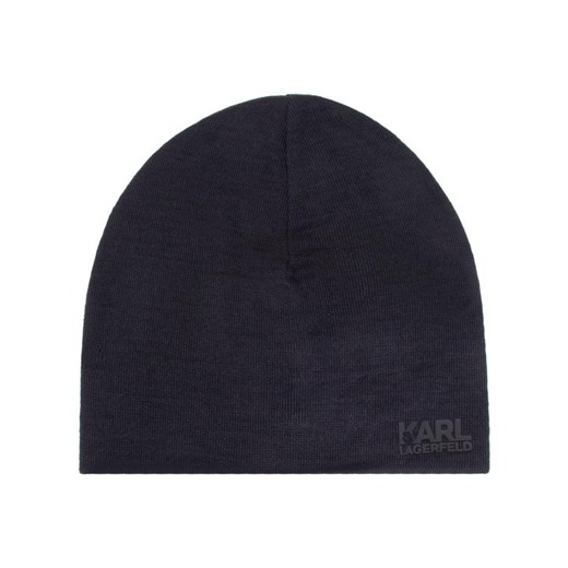 Karl Lagerfeld czapka zimowa męska czarna 