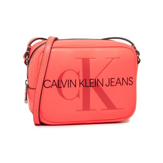 Listonoszka Calvin Klein na ramię różowa elegancka 