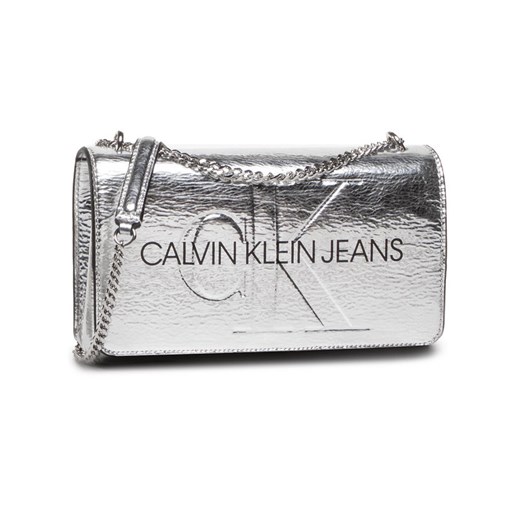 Calvin Klein listonoszka srebrna bez dodatków 