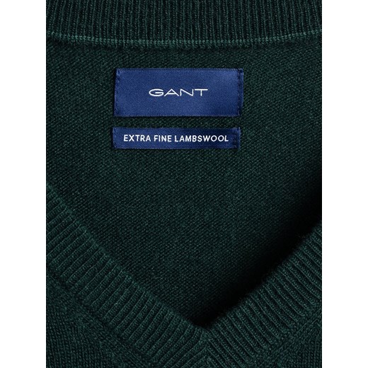 Sweter wełniany w kolorze ciemnozielonym Gant S Limango Polska