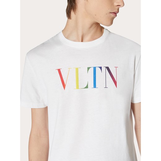 Valentino t-shirt męski biały z krótkim rękawem 