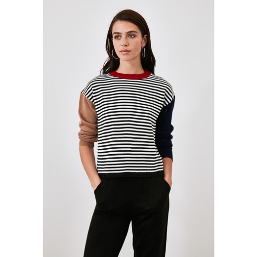 Trendyol Black Striped Knitwear Sweater Trendyol S Factcool