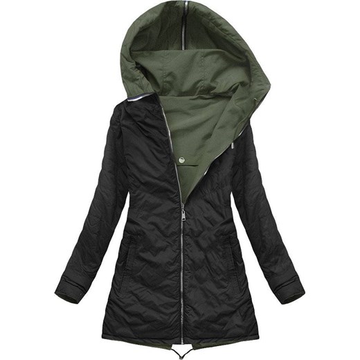 Parka damska Goodlookin.pl zielona poliestrowa