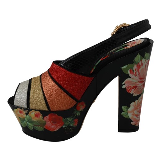 Floral Wedges Ankle Strap Sandals Shoes Dolce & Gabbana 40 wyprzedaż showroom.pl