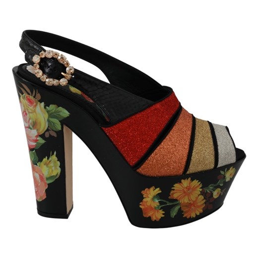 Floral Wedges Ankle Strap Sandals Shoes Dolce & Gabbana 36 promocja showroom.pl
