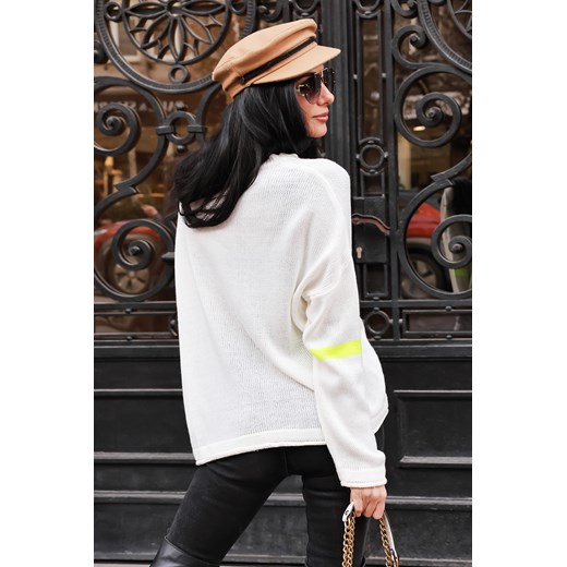 Sweter damski ELEONORA WHITE uniwersalny Ivet Shop promocja