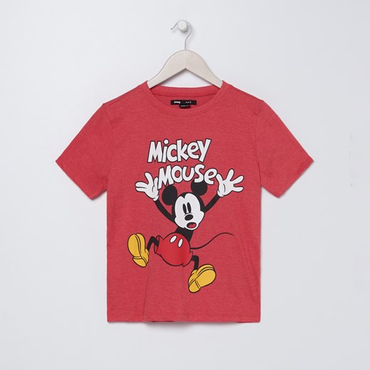 Sinsay - Koszulka z Myszką Mickey - Czerwony Sinsay S okazja Sinsay