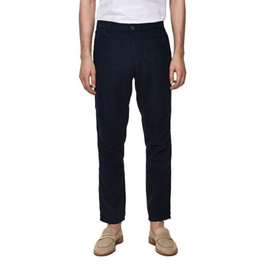 Selected Homme Męskie spodnie SLHSTRAIGHT-PARIS LINEN PANTS W DarkSapphire Selected Homme 34/32 promocyjna cena Mall