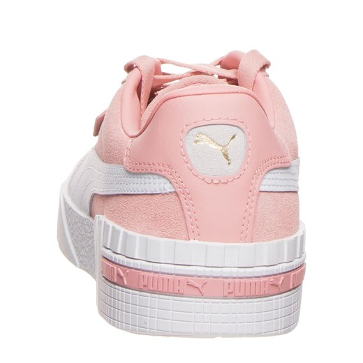 Buty sportowe damskie różowe Puma sneakersy sznurowane welurowe 