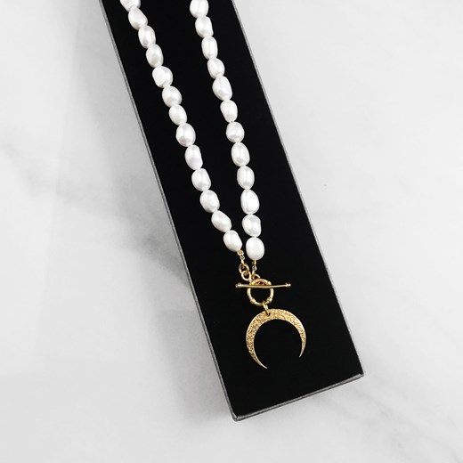 Naszyjnik z pereł z księżycem ECLIPSE Perlove Biżuteria-Perlove