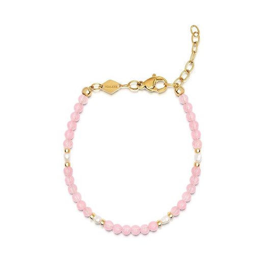 Women's Pink Mini Beaded Bracelet with Pearls Nialaya ONESIZE okazja showroom.pl