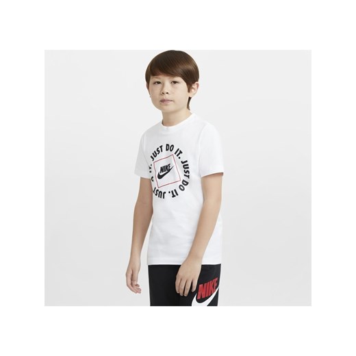 T-shirt dla dużych dzieci (chłopców) Nike Sportswear - Biel Nike M Nike poland