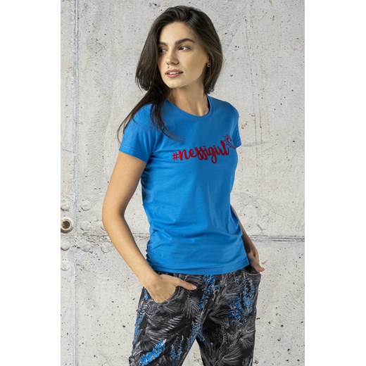 Koszulka #nessigirl Classic Blue - ITC-50NG Nessi Sportswear L okazyjna cena Nessi Sportswear