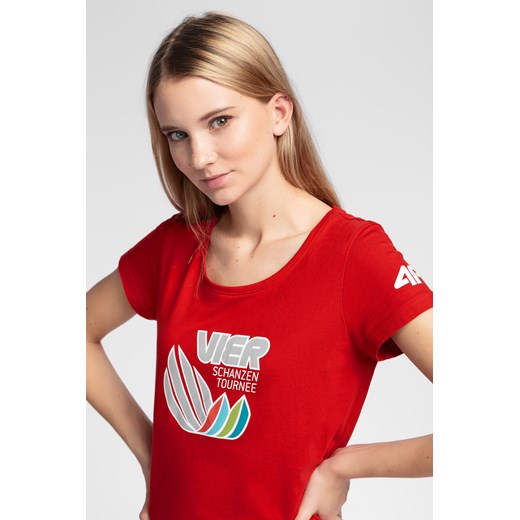 Koszulka damska 4Hills TSD101 - czerwony L,M wyprzedaż 4F