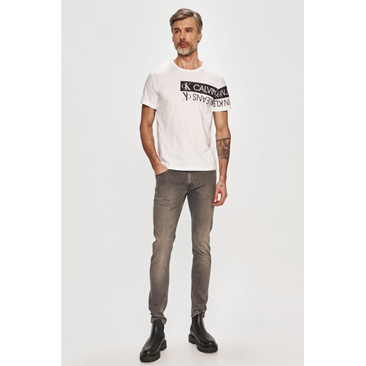 T-shirt męski Calvin Klein wielokolorowy z krótkim rękawem 