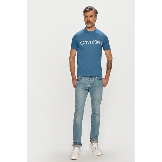 T-shirt męski Calvin Klein niebieski 